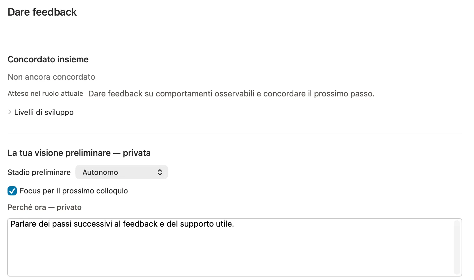 La preparazione privata al coaching in Peoplelane: un tema in primo piano con una nota sul perché è importante adesso, l’aspettativa del ruolo e le osservazioni raccolte.