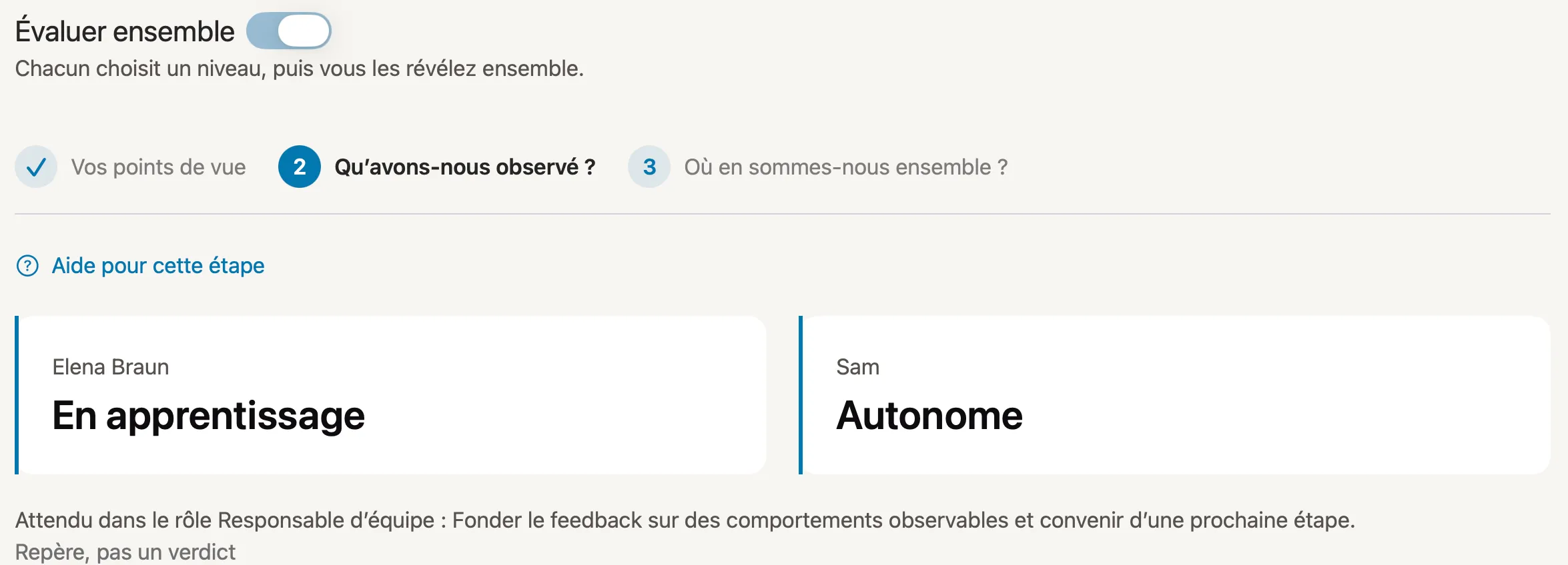 Comparer vos points de vue